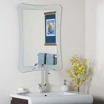 Decor Wonderland Butterfly Frameless Bathroom Mirror