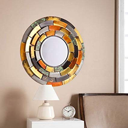 Southern Enterprises Baroda Round Decorative Wall Mirror