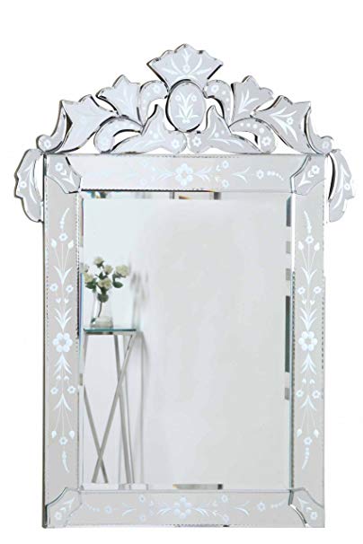 Elegant Handmade Venetian Wall Mirror in Beveled Finish