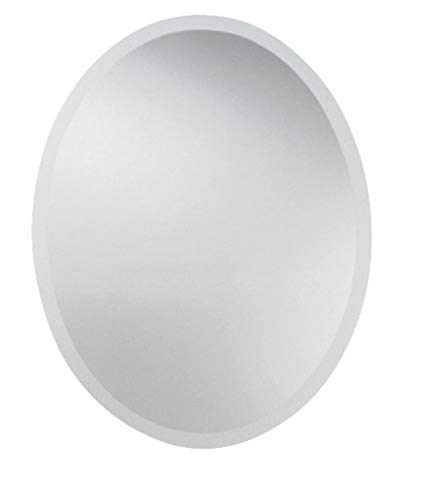 Uttermost 19580 22-Inch by 28-Inch Frameless Vanity Oval Mirror