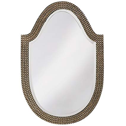 Howard Elliott 2125 Lancelot Arched Mirror, Silver Leaf