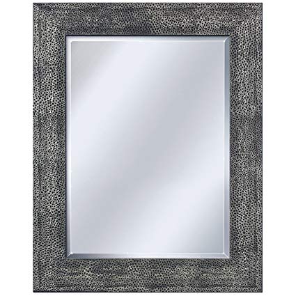 Head West Hammered Pewter Mirror, 28-1/2-Inch by 34-1/2-Inch