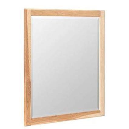 American Classics by RSI MG3036Y-NHK Hampton 34-Inch by 28-Inch Framed Wall Mirror, Natural Hickory