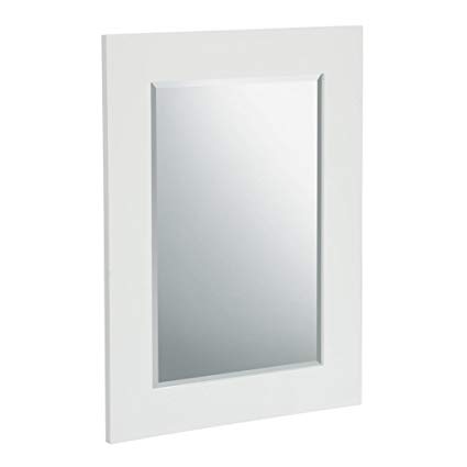 Chatham Bathroom Wall Mounted Mirror with Frame, Brown, Espresso and White (White)