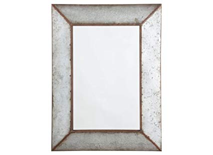 Ashley Furniture Signature Design - O'Talley Metal Framed Accent Mirror - Industrial Design - Vertical Only - Antique Gray