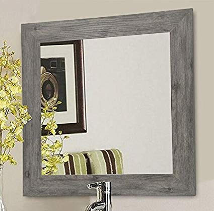 Rayne Mirrors American Made Barnwood Wall Mirror, 17.5