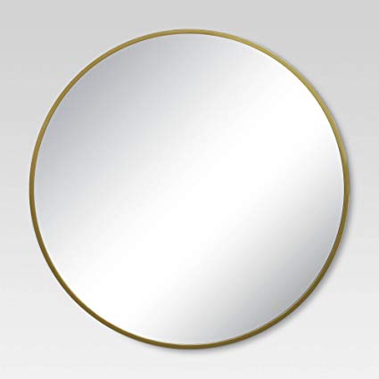 Round Decorative Wall Mirror Brass - Project 62