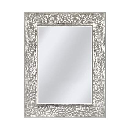 Head West Crystal Mosaic Rectangle Mirror, 23-1/2 by 29-1/2-Inch