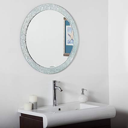 Decor Wonderland Molten Round Bathroom Mirror