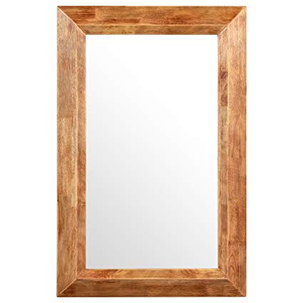 Stone & Beam Rustic Wood Frame Mirror, 39.75